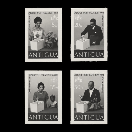 Antigua 1971 Adult Suffrage Anniversary final photographic proofs