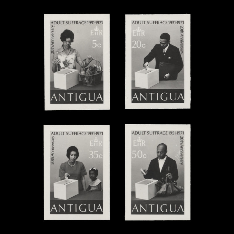 Antigua 1971 Anniversary of Adult Suffrage final photographic proofs