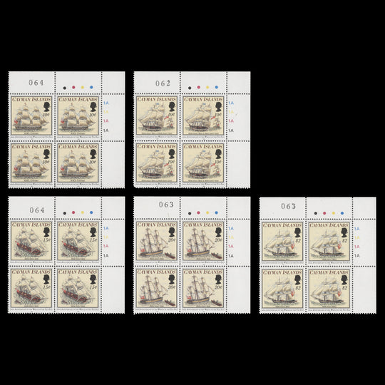 Cayman Islands 1994 (MNH) Wreck of the Ten Sail plate blocks