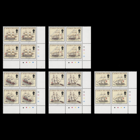 Cayman Islands 1994 (MNH) Wreck of the Ten Sail plate blocks