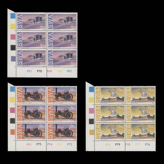 South West Africa 1975 (MNH) Historic Monuments cylinder blocks