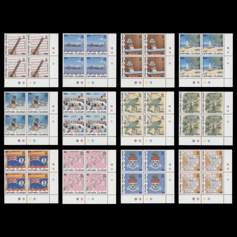 Cayman Islands 1996 (MNH) National Identity Definitives plate blocks