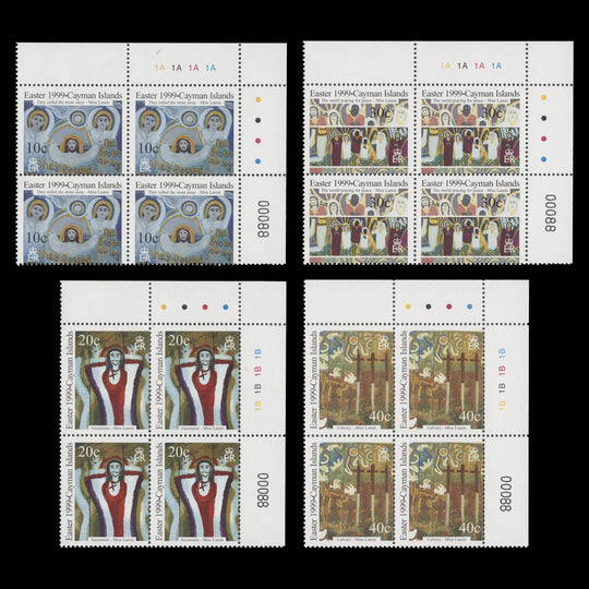 Cayman Islands 1999 (MNH) Easter plate blocks