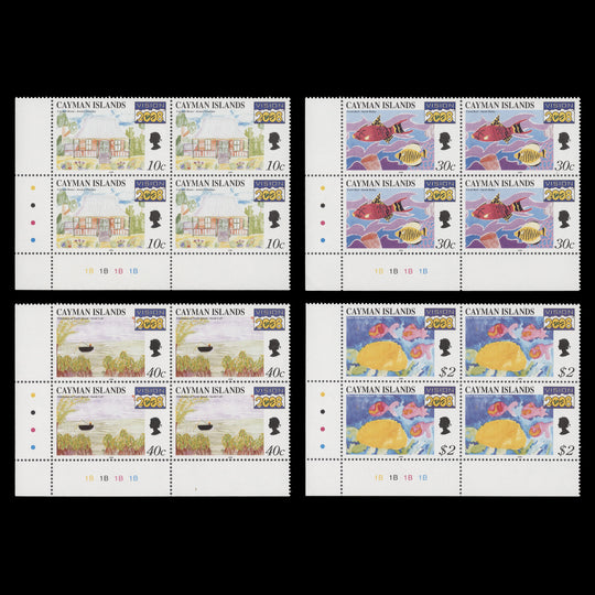 Cayman Islands 1999 (MNH) Vision 2008 Project plate blocks