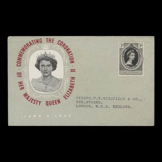 Ascension 1953 (FDC) 3d Coronation