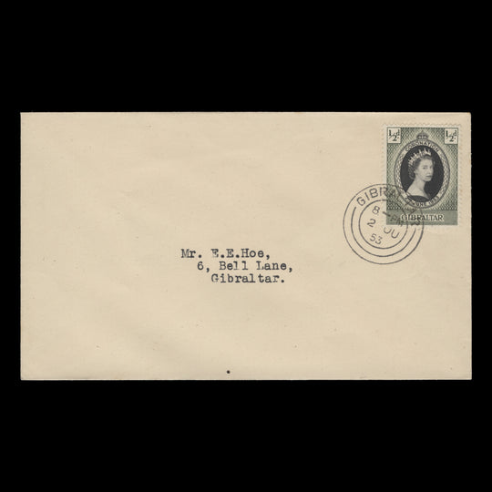 Gibraltar 1953 (FDC) ½d Coronation