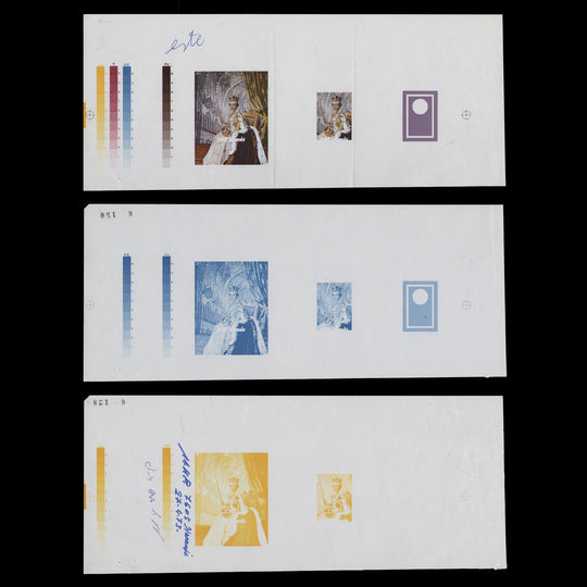 Cook Islands 1973 Coronation Anniversary progressive proofs