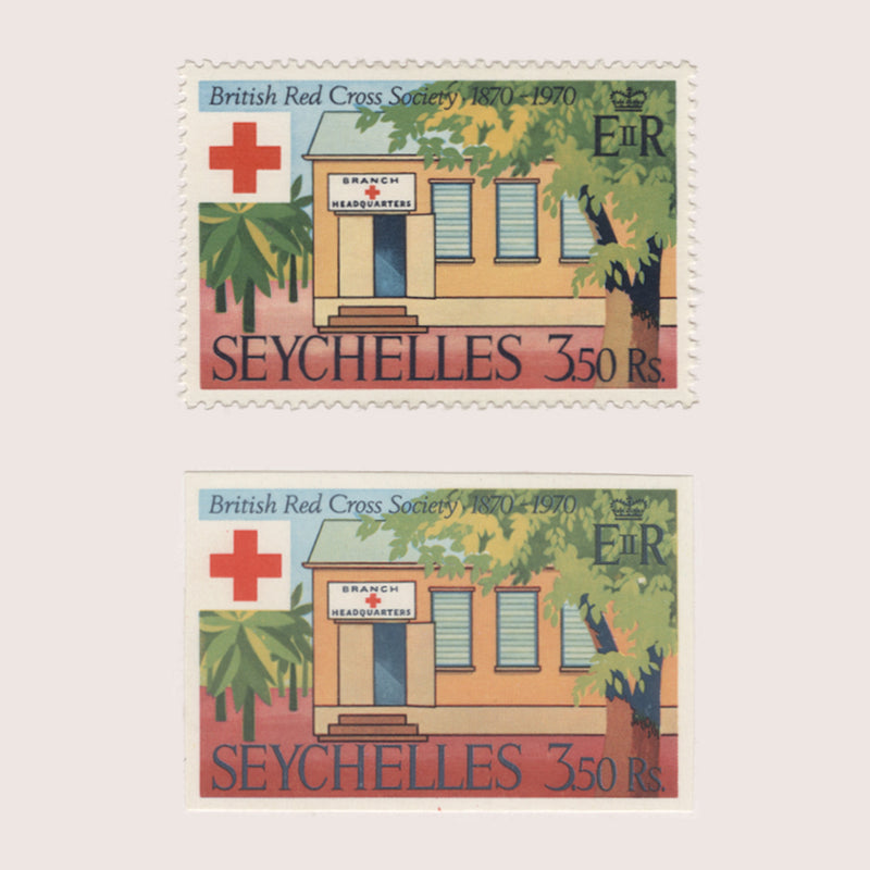 Seychelles 1970 (Proof) R3.50 Red Cross Centenary imperf single