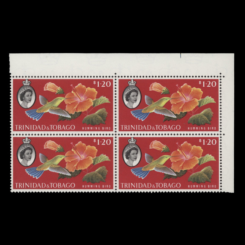 Trinidad & Tobago 1960 (MNH)  $1.20 Humming Bird block