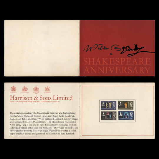 Great Britain 1964 Shakespeare Festival presentation folder