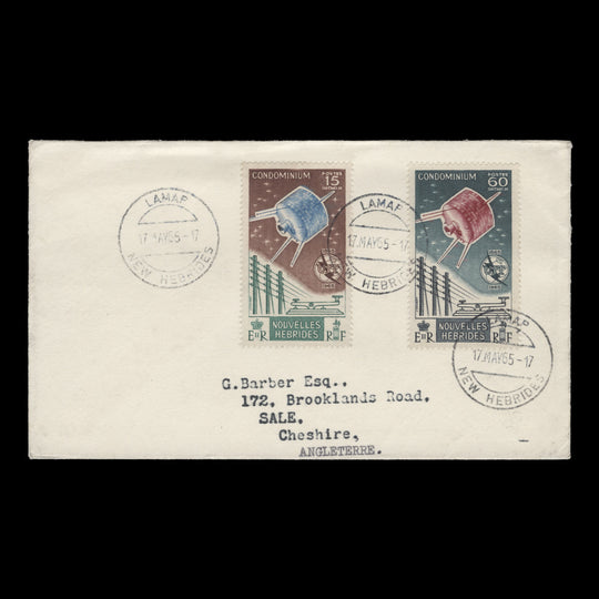 Nouvelles Hebrides 1965 (FDC) ITU Centenary, LAMAP