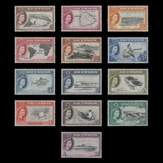 Ascension 1956 (MLH) Definitives. SG57-69, SC62-74