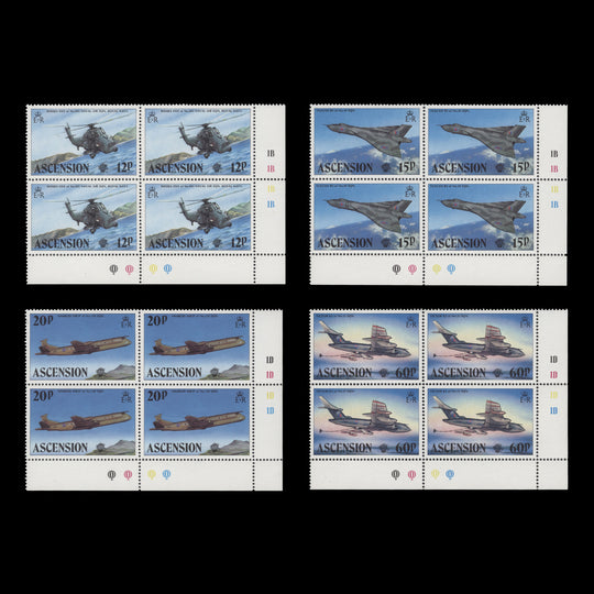 Ascension 1983 (MNH) Manned Flight Bicentenary plate blocks