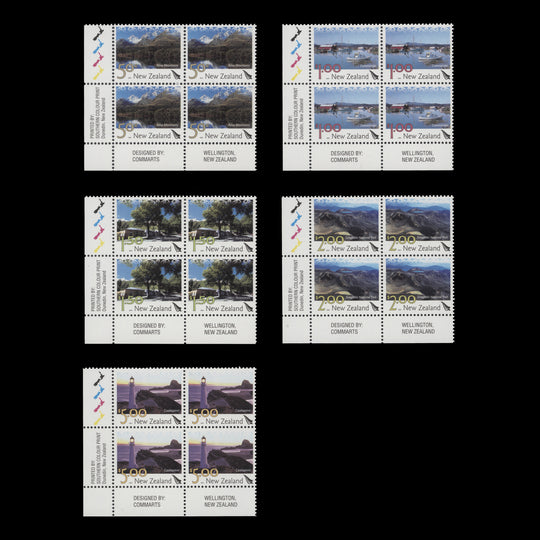 New Zealand 2003 (MNH) Scenic Definitives imprint blocks