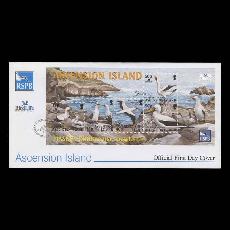 Ascension 2004 Masked Booby illustrated first day cover