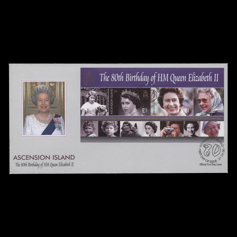 Ascension 2006 Queen Elizabeth II's Birthday illustrated first day cover