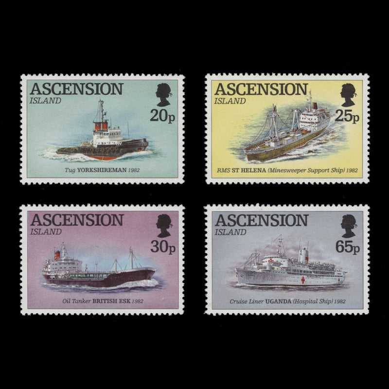 Ascension 1994 (MNH) Civilian Ships used in Falkland Islands Liberation
