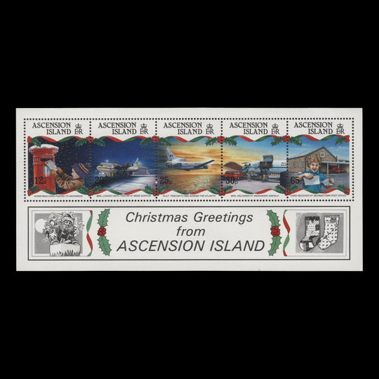 Ascension 1993 (MNH) Christmas miniature sheet