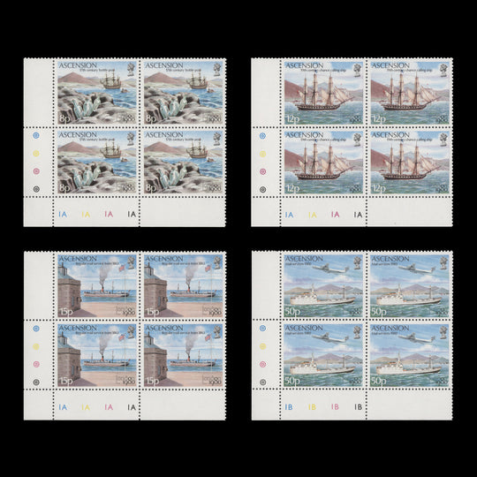 Ascension 1980 (MNH) International Stamp Exhibition, London plate blocks