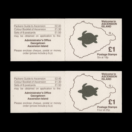 Ascension 1989 Wildlife booklets. SGSB5/6