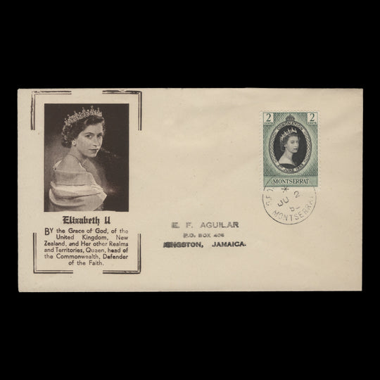 Montserrat 1953 (FDC) 2c Coronation