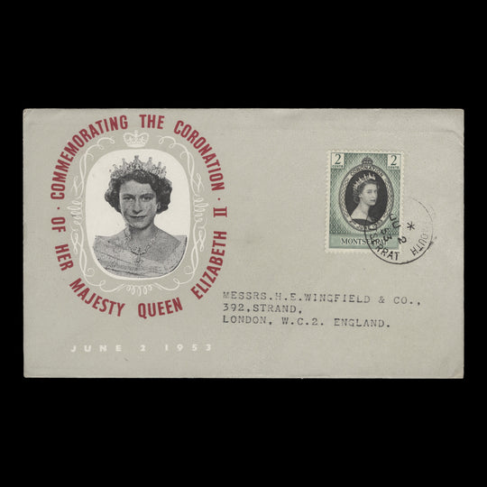 Montserrat 1953 (FDC) 2c Coronation