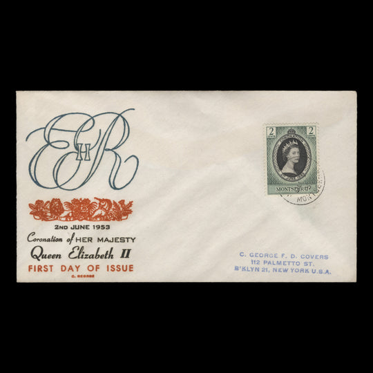 Montserrat 1953 (FDC) 2c Coronation