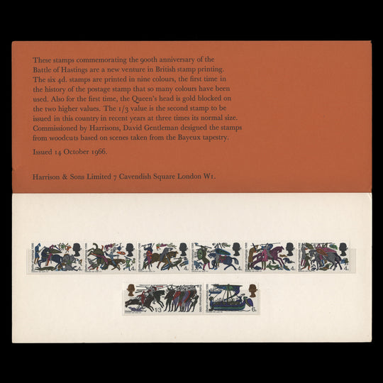 Great Britain 1966 Battle of Hastings presentation folder