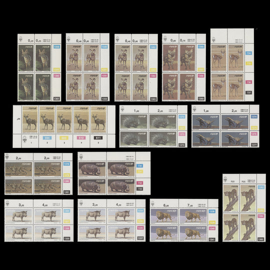 South West Africa 1982 (MNH) Wildlife Definitives cylinder blocks