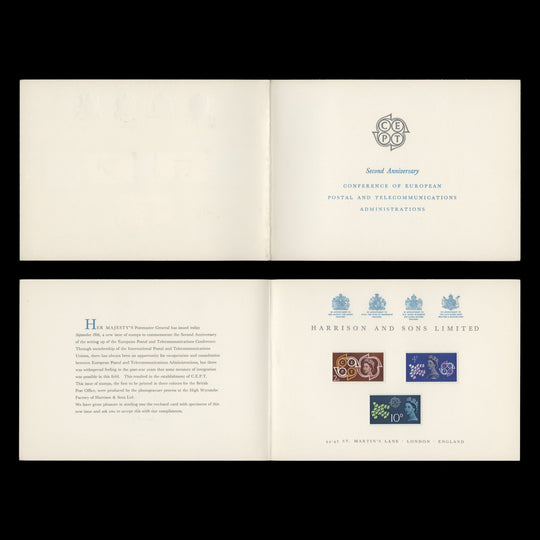 Great Britain 1961 CEPT presentation folder