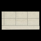 Bahamas 1970 (MNH) 50c Aircraft plate 1–2–2 block, whiter paper