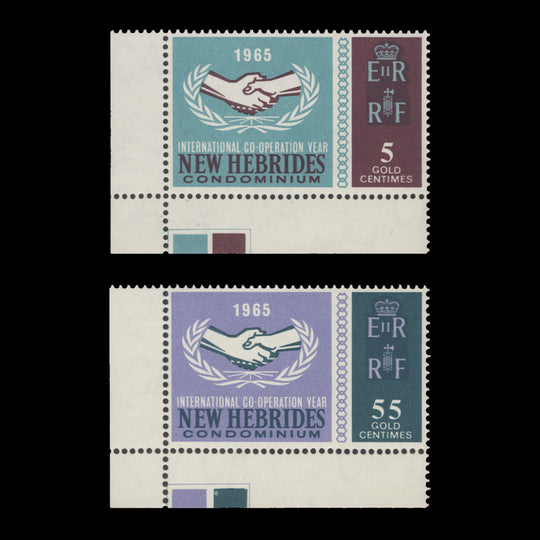 New Hebrides 1965 (MNH) International Cooperation Year traffic light singles