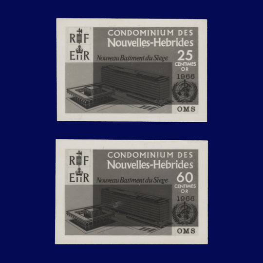 Nouvelles Hebrides 1966 Inauguration of WHO Headquarters photographic proofs