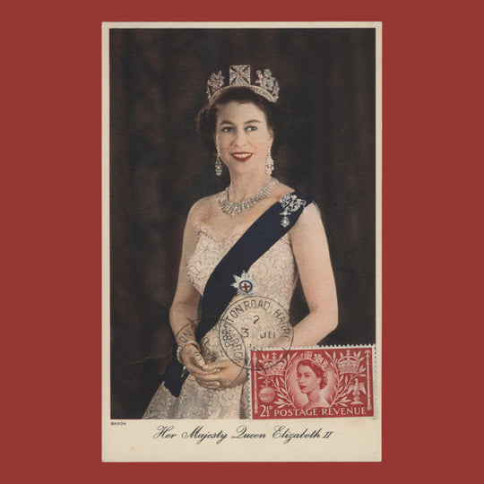 Great Britain 1953 (FDC) 2½d Coronation, HARROW