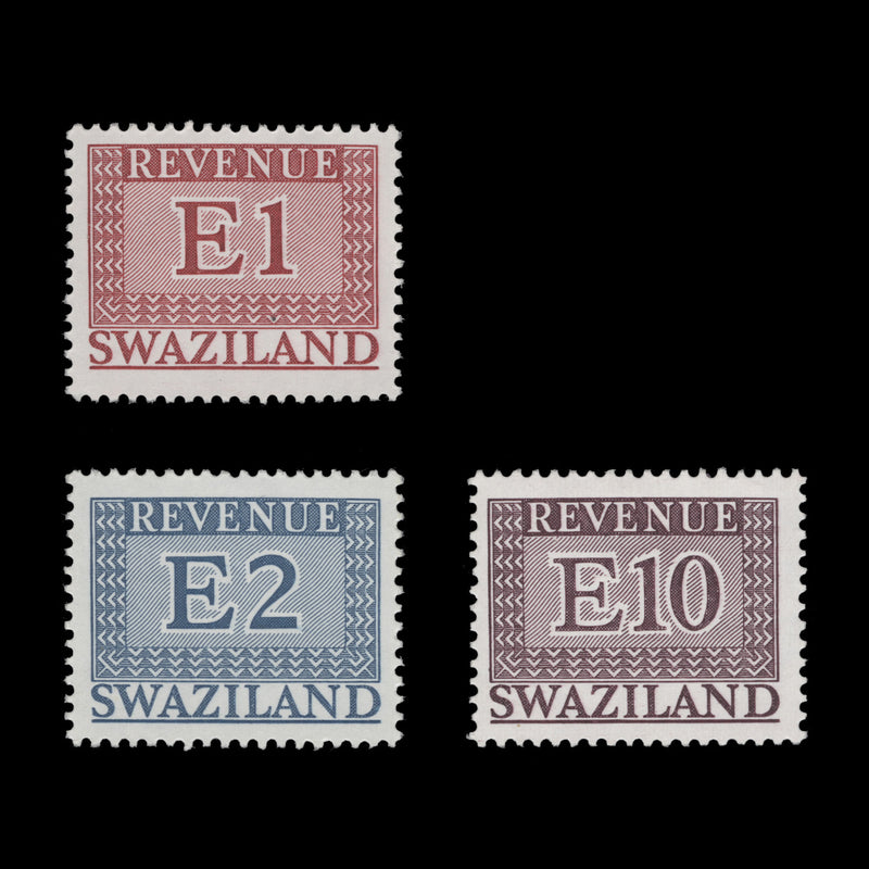 Swaziland 1975 (MNH) New Currency Revenues with sideways watermark