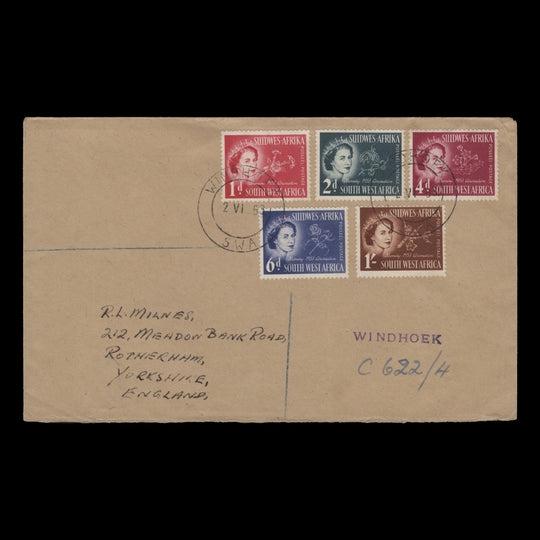 South West Africa 1953 (FDC) Coronation, WINDHOEK