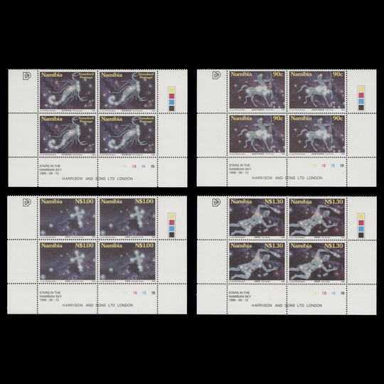Namibia 1996 (MNH) Stars in the Sky plate blocks