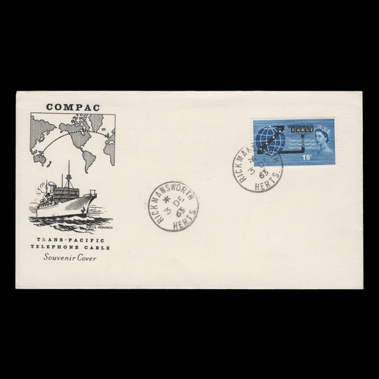 Great Britain 1963 (FDC) Opening of COMPAC ordinary, RICKMANSWORTH