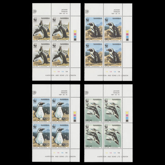 Namibia 1997 (MNH) Jackass Penguin plate blocks
