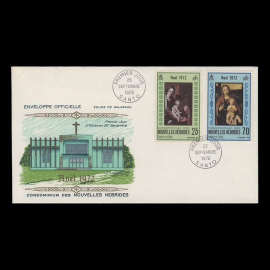 Nouvelles Hebrides 1972 (FDC) Christmas, SANTO