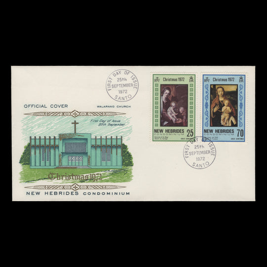 New Hebrides 1972 (FDC) Christmas, SANTO