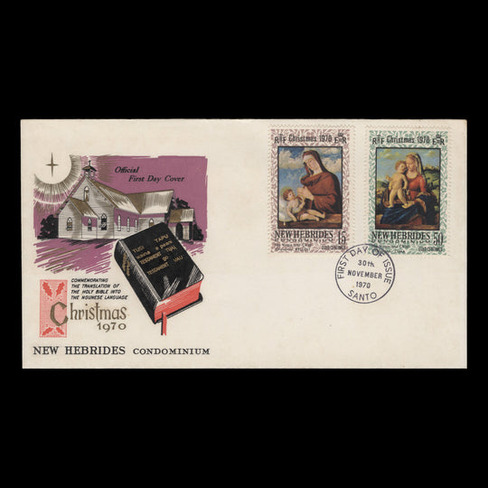 New Hebrides 1970 (FDC) Christmas, SANTO