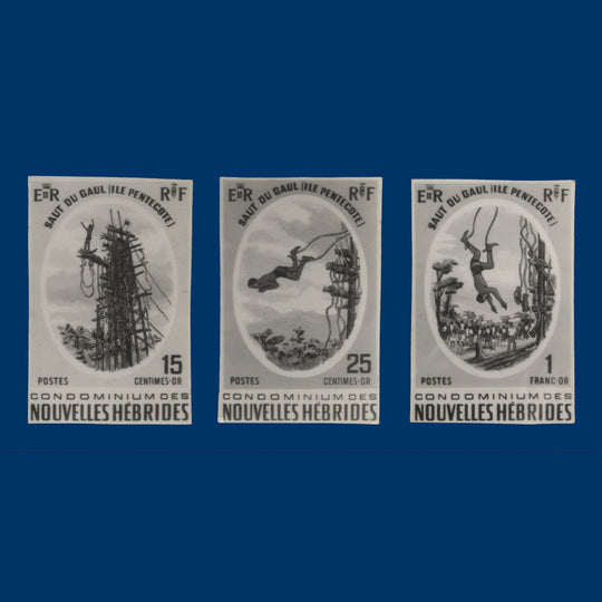 Nouvelles Hebrides 1969 Pentecost Island Land Divers photographic proofs