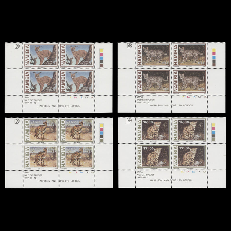 Namibia 1997 (MNH) Wild Cats plate blocks