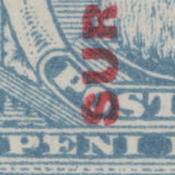 Tonga 1895 (Variety) 1½d/2d King George I block, perf 12 x 11, deformed 'E'