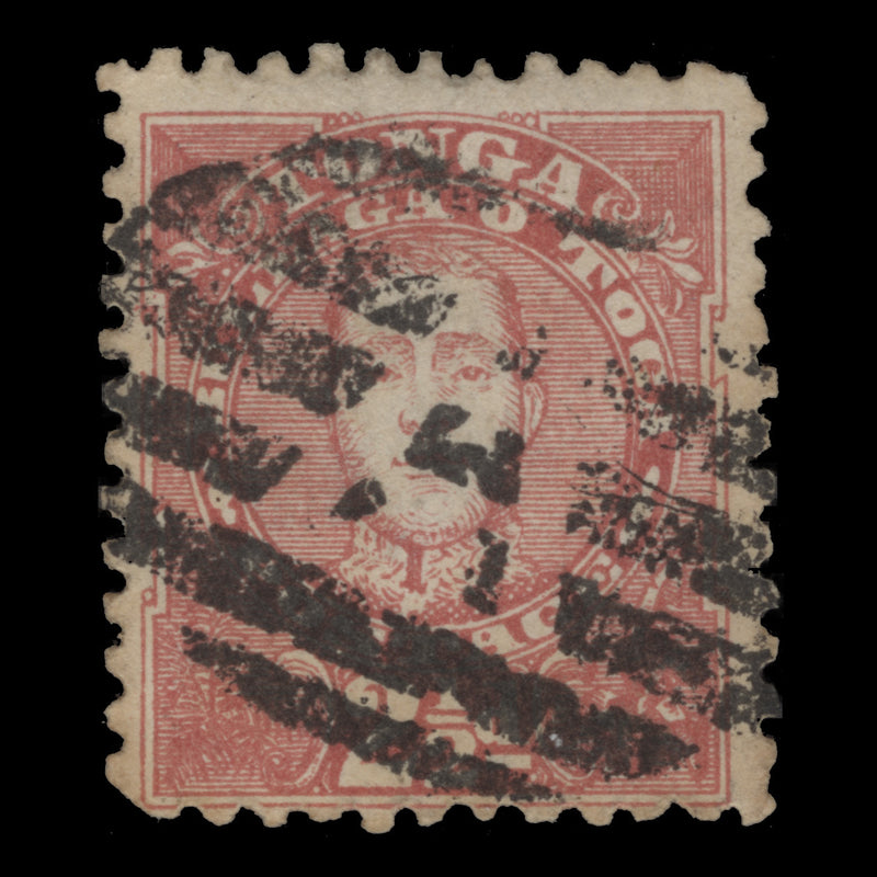 Tonga 1895 (Used) 2½d King George II with barred A cancel