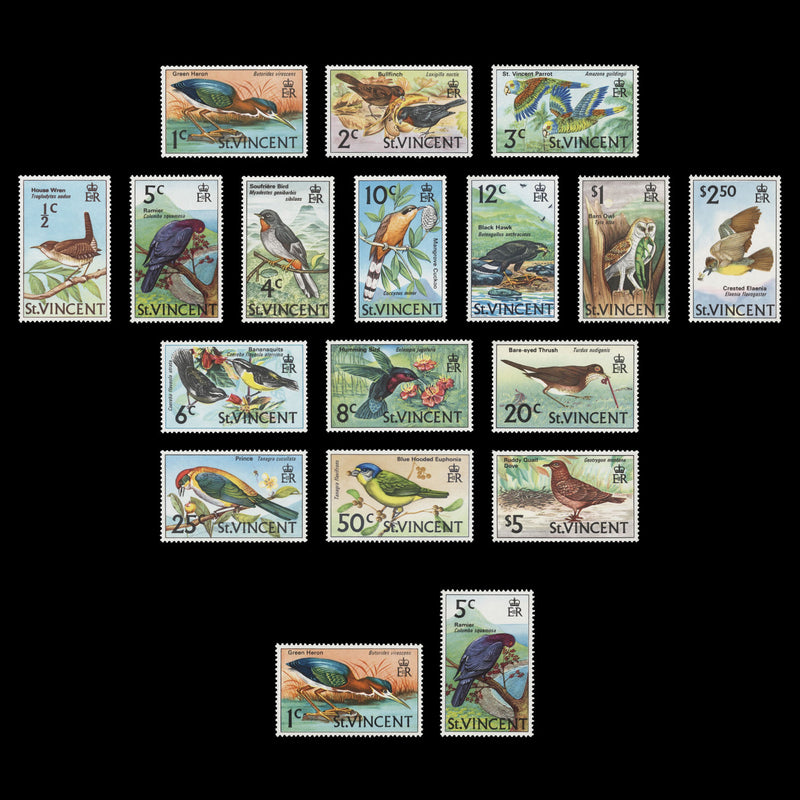 Saint Vincent 1970 (MNH) Birds Definitives