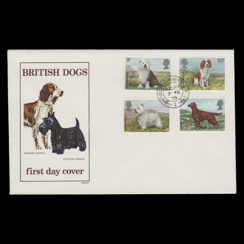 Great Britain 1979 British Dogs first day cover, HOUSE OF COMMONS