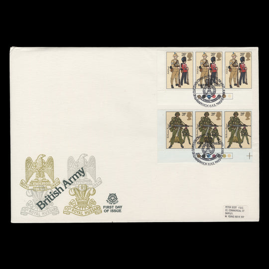 Great Britain 1983 British Army Uniforms traffic light first day covers