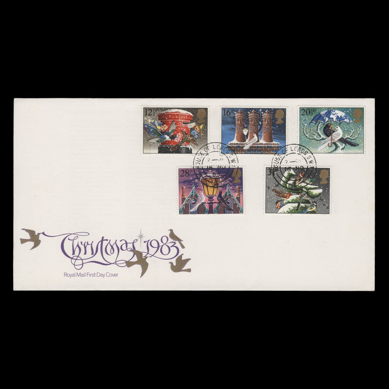 Great Britain 1983 Christmas first day cover, HOUSE OF LORDS